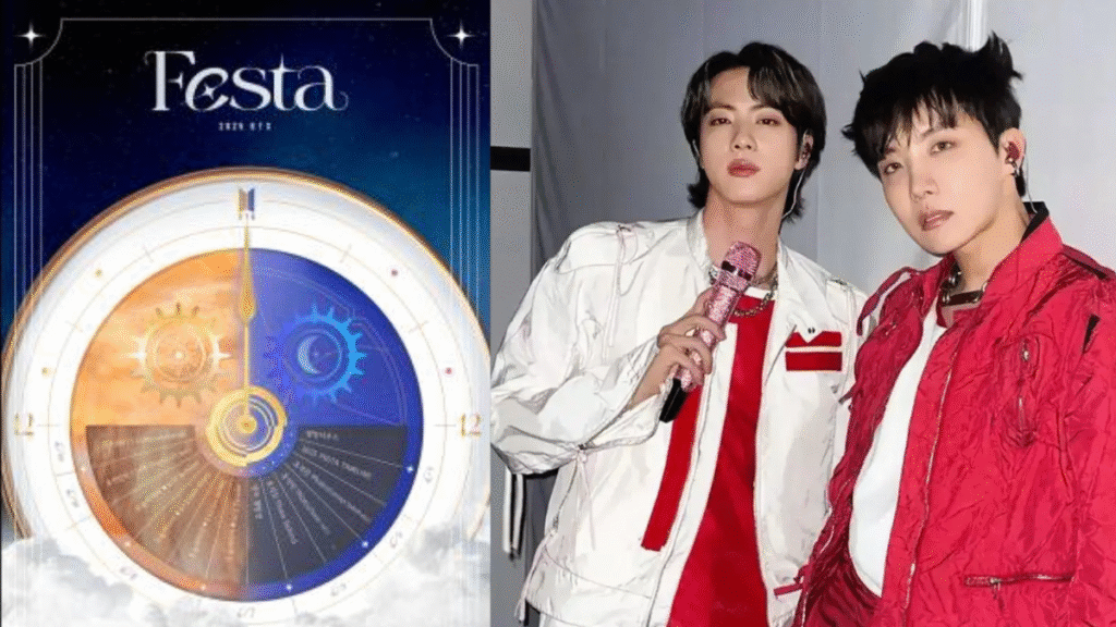 BTS FESTA 2025: जिन का चेहरा स्पॉटलाइट चुराता है, J-Hope सेना हीटवेव की भविष्यवाणी करता है