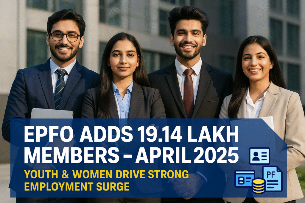 EPFO अप्रैल 2025 में 19.14 लाख नेट सदस्यों को जोड़ता है - युवा और महिला कार्यबल वृद्धि पर - Dellyranks