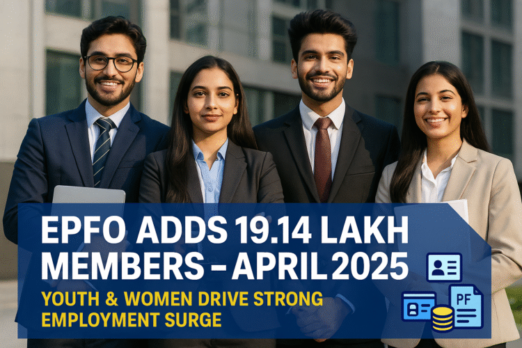 EPFO अप्रैल 2025 में 19.14 लाख नेट सदस्यों को जोड़ता है - युवा और महिला कार्यबल वृद्धि पर - Dellyranks