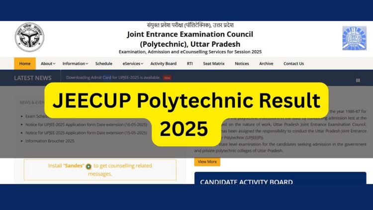 Jeecup Polytechnic परिणाम 2025 आज jeecup.admissions.nic.in पर बाहर होना चाहिए: यहाँ डाउनलोड करने और मुख्य विवरण के लिए चरणों की जाँच करें