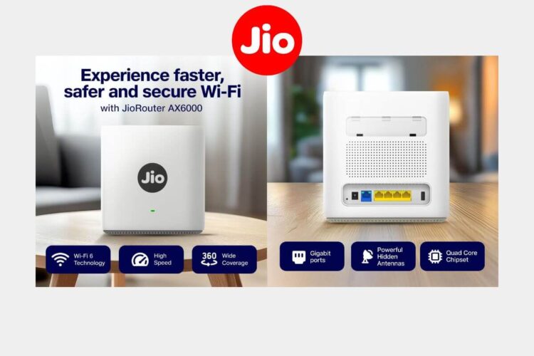 Reliance Jio ने वाई-फाई 6 और मेष समर्थन के साथ AX6000 यूनिवर्सल राउटर लॉन्च किया