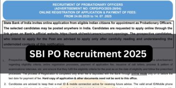 SBI PO अधिसूचना 2025 SBI.CO.in पर: 541 परिवीक्षाधीन अधिकारी पदों के लिए आमंत्रित आवेदन - चेक दिनांक, पात्रता, परीक्षा पैटर्न और आवेदन कैसे करें