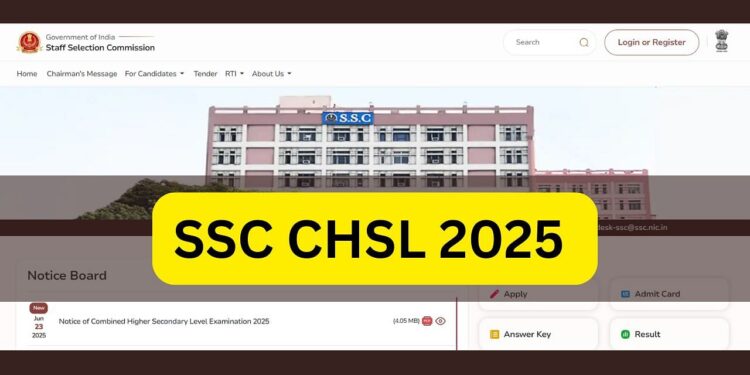 SSC CHSL 2025 अधिसूचना: आवेदन SSC.Gov.in पर 3,131 रिक्तियों के लिए शुरू होता है; यहां आवेदन करने के लिए प्रमुख दिनांक, पात्रता और प्रत्यक्ष लिंक की जाँच करें