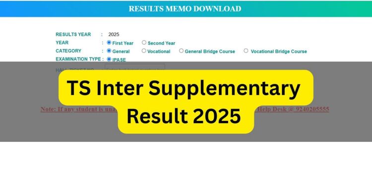 TS इंटर सप्लीमेंट्री रिजल्ट 2025 TGBIE.CGG.GOV.in पर: TSBIE 1ST, 2 वर्ष के स्कोर की जाँच करें; यहां सीधा लिंक