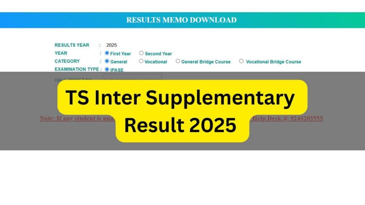 TS इंटर सप्लीमेंट्री रिजल्ट 2025 TGBIE.CGG.GOV.in पर: TSBIE 1ST, 2 वर्ष के स्कोर की जाँच करें; यहां सीधा लिंक
