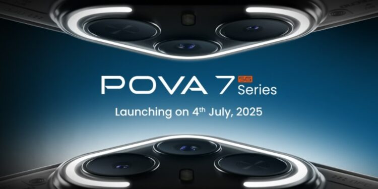Tecno Pova 7 भारत में 4 जुलाई, 2025 को लॉन्चिंग