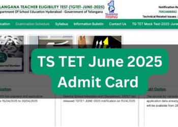 Ts tet जून 2025 Admit कार्ड आज tgtet.aptonline.in पर बाहर होने के लिए; परीक्षा 18 जून से शुरू होती है, देखें कि कैसे डाउनलोड करें और अन्य विवरण यहां दें