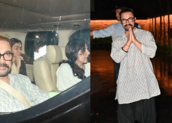 आमिर खान ने सीफ़रे ज़मीन पर पूर्व-रिलीज़ स्क्रीनिंग में जीएफ गौरी स्प्रैट के साथ देखा, नेटिज़ेंस का कहना है कि 'सलमान को।