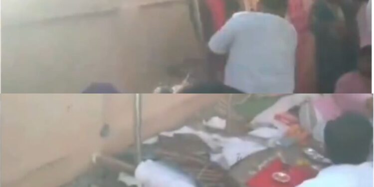 एमपी वायरल वीडियो: फाउंडेशन प्लेट से अनुपस्थित नेताजी का नाम, वह कुल्हाड़ी उठाता है, इसे टुकड़ों में तोड़ देता है