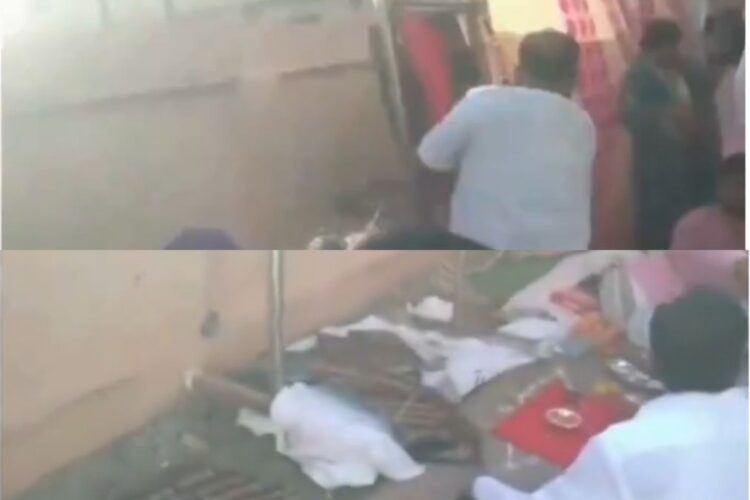 एमपी वायरल वीडियो: फाउंडेशन प्लेट से अनुपस्थित नेताजी का नाम, वह कुल्हाड़ी उठाता है, इसे टुकड़ों में तोड़ देता है