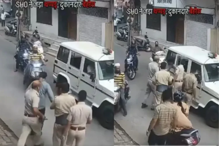 कोटा वायरल वीडियो: दबांगई! SHO शांत खो देता है, कथित तौर पर दुकानदार को थप्पड़ मारता है, उसे बेहोश करता है, नेटिज़ेंस प्रतिक्रिया करता है