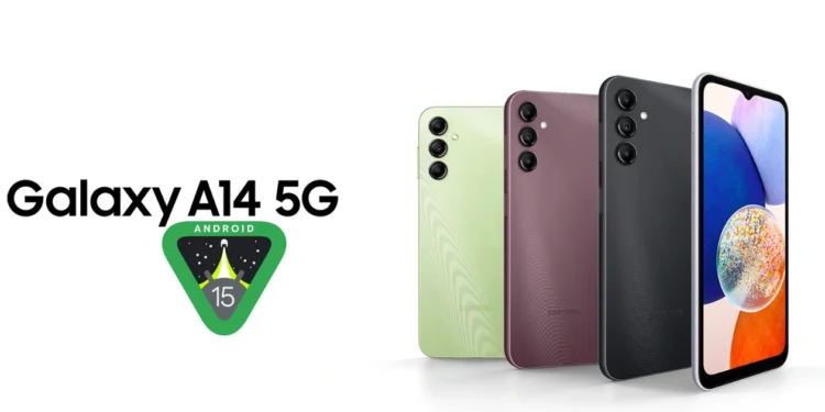 गैलेक्सी A14 5G को Android 15 (एक UI 7) अपडेट प्राप्त होता है