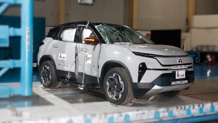 टाटा हैरियर ईवी स्कोर के रूप में ज्यादा के रूप में महिंद्रा xev 9e पर भरत NCAP