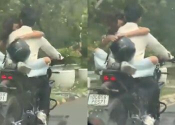 नोएडा वायरल वीडियो: प्यार का चालान! बाइक रोमांस खुली गुस्से में नेटिज़ेंस में, पुलिस ने जुर्माना लगाया