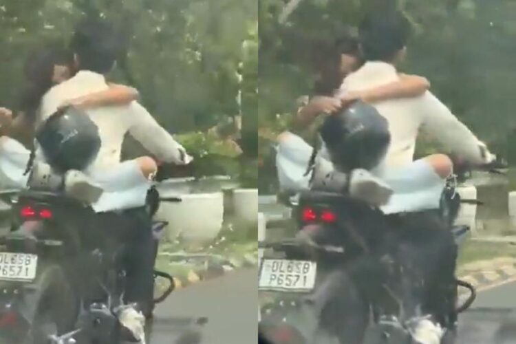 नोएडा वायरल वीडियो: प्यार का चालान! बाइक रोमांस खुली गुस्से में नेटिज़ेंस में, पुलिस ने जुर्माना लगाया