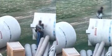 प्रेमी और प्रेमिका भावनाओं को नियंत्रित करने में असमर्थ! टैंक ईंधन की बहस के पीछे सार्वजनिक रूप से पीडीए, वीडियो वायरल हो जाता है