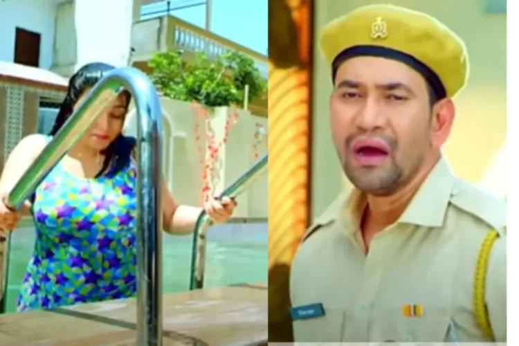 भोजपुरी गीत: दिनेश लाल यादव स्विमसूट में अम्रपाली दुबे को देखने के बाद नियंत्रण खो देता है, 'जेल करबू का ऐ सुग्गी' लाखों में दृश्य उत्पन्न करता है
