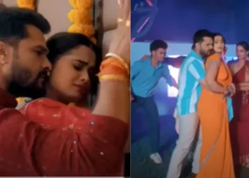 भोजपुरी गीत: नीलम गिरी के भाप से भरे बेडरूम रोमांस क्लीन बोल्ड्स खसारी लाल यादव 'रेट बीर मी,' दर्शकों ने डंबफाउंड किया