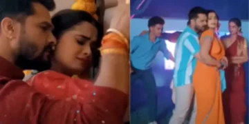 भोजपुरी गीत: नीलम गिरी के भाप से भरे बेडरूम रोमांस क्लीन बोल्ड्स खसारी लाल यादव 'रेट बीर मी,' दर्शकों ने डंबफाउंड किया