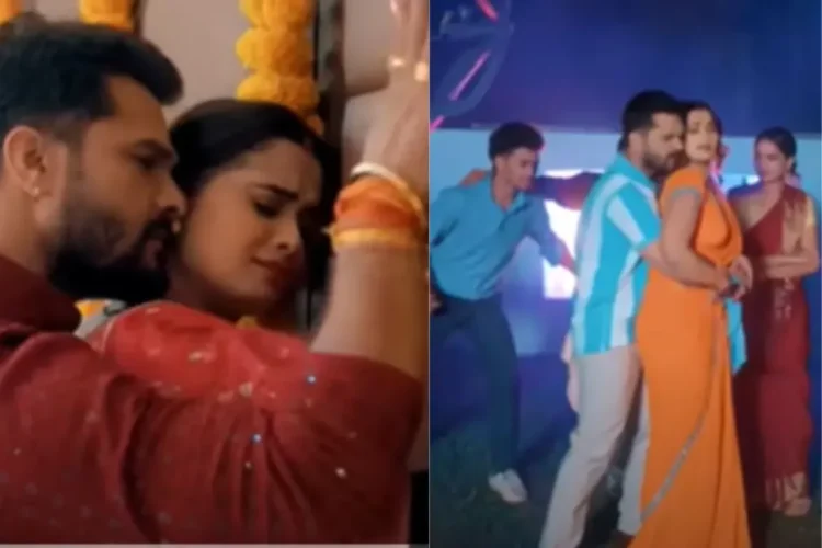 भोजपुरी गीत: नीलम गिरी के भाप से भरे बेडरूम रोमांस क्लीन बोल्ड्स खसारी लाल यादव 'रेट बीर मी,' दर्शकों ने डंबफाउंड किया