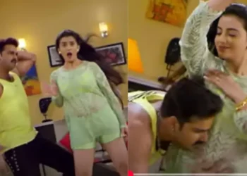 भोजपुरी गीत: पवन सिंह की भाप से भरी रसायन विज्ञान के साथ अक्षरा सिंह के साथ 'काबर हता के तार ना छुआ' में दर्शकों, चेक