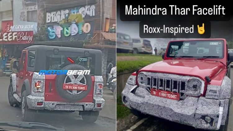 महिंद्रा थार फेसलिफ्ट थार रॉक्सएक्स से तत्वों को उधार लेने के लिए