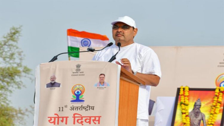 योग भारतीय सभ्यता का एक उपहार है, पीएम मोदी के प्रयासों के कारण विश्व स्तर पर मनाया जाता है: राजस्थान सीएम