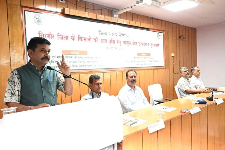 लहसुन बीज उत्पादन और मूल्य जोड़ सेमिनार का उद्देश्य सिरमौर में किसानों की आय को बढ़ावा देना है