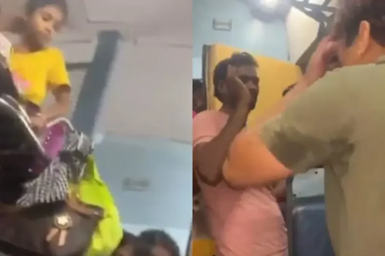 वायरल वीडियो: आदमी ट्रेन में नाबालिग लड़की के साथ दुर्व्यवहार करता है, लेडी उसे काले और नीले रंग में फेंकती है, नेटिज़ेन ने उसे किरण बेदी कहा