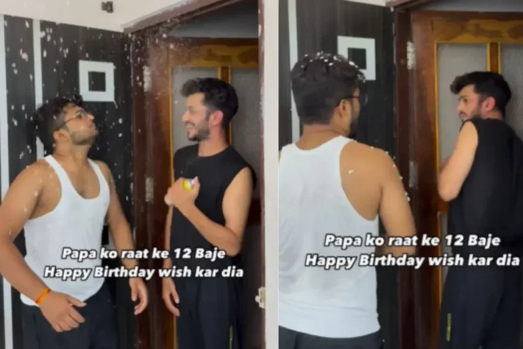 वायरल वीडियो: आधुनिक बेटा स्टाइल में पिता का जन्मदिन मनाता है, लेकिन थप्पड़ मारता है, देखो क्यों?