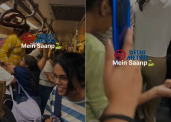 वायरल वीडियो: दिल्ली मेट्रो सफारी वाइब्स देता है! महिलाएं चीखती हैं और एक अफवाह सांप पर सीटों पर कूदती हैं