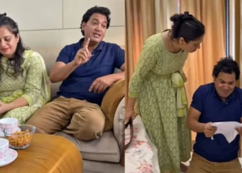 वायरल वीडियो: पति पड़ोसियों के सामने पत्नी की प्रशंसा करता है, लेकिन एक छोटी सी गलती खेल को बर्बाद कर देती है, जाँच करें क्या?