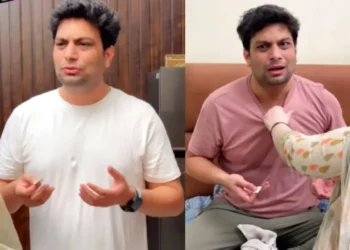 वायरल वीडियो: पति पत्नी के साथ टिफ़ से बचने के लिए नई चाल तैयार करता है, उसकी प्रतिक्रिया वायरल हो जाती है