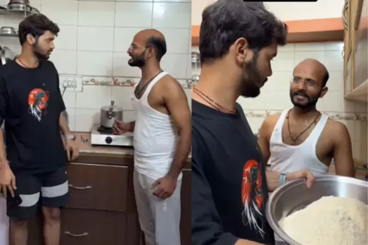 वायरल वीडियो: पति पत्नी के साथ लड़ाई के बाद खाना पकाने की कोशिश करता है, अपने बेटे को इस तरह से प्रभावित करता है