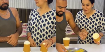 वायरल वीडियो: पति बनाम पत्नी मैगी खाने की प्रतियोगिता, पत्नी की चतुर चाल ओवरशैडो हबबी, घड़ी