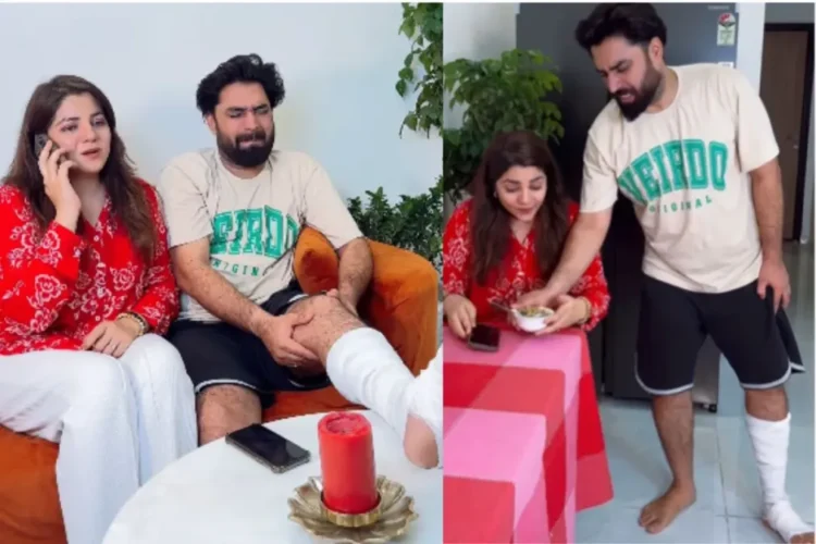 वायरल वीडियो: पत्नी कार्यालय से छुट्टी लेती है, जिसमें कहा गया है कि पति दुर्घटना से मिला, फिर इस तरह से जीवन का आनंद लेता है