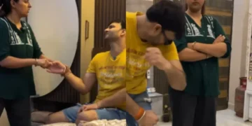 वायरल वीडियो: पत्नी पति से नृत्य करने के लिए कहती है, वह मना कर देती है, फिर वह उसे अपना सोने का हार पाने के लिए कहती है, वह रॉकेट बन जाती है ...
