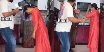 वायरल वीडियो: बहन ने भाई पर खतरणक शरारत की भूमिका निभाई, माँ उसे पैन के साथ कड़ी मेहनत करती है, घड़ी