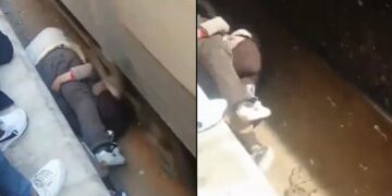वायरल वीडियो: बहादुर डैड ने स्पीडिंग ट्रेन से बेटी को ढाल दिया, एक वास्तविक जीवन सुपरहीरो पल!