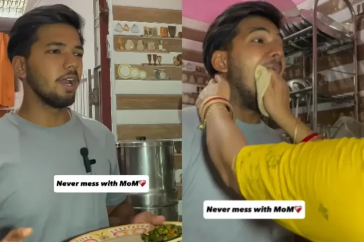 वायरल वीडियो: मा से पन्हा नाहि! लड़का मां से रोटी के लिए तत्काल पूछता है, यह वही है जो वह करता है, देखो