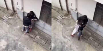 वायरल वीडियो: लड़का और लड़की सड़क पर शालीनता की सभी सीमाओं को पार करें, आवासीय क्षेत्र को सस्ते होटल के कमरे में बदल दें