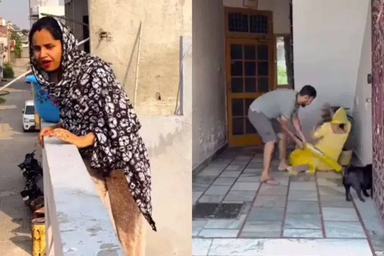 वायरल वीडियो: शर्मनाक! महिला पड़ोसी की दुर्दशा में आनंद लेती है, दृश्य का आनंद लेने के लिए इस तरह की गर्मी को हरा देती है