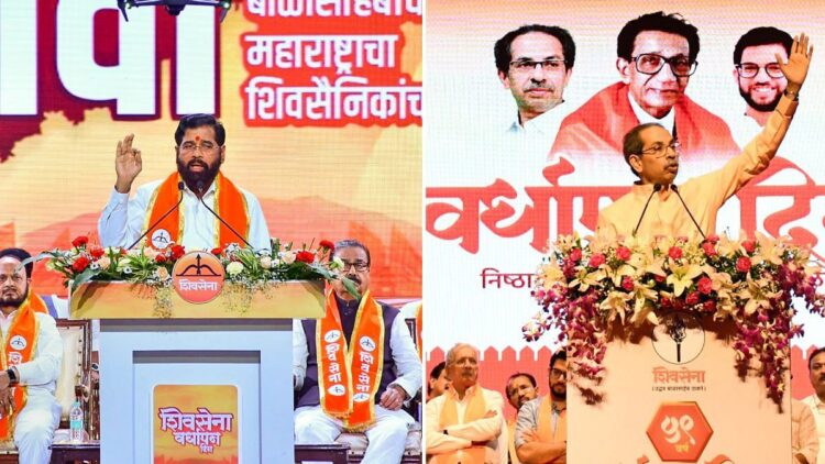 शिंदे और ठाकरे ने शिवसेना के क्लासिक 'मराठी मनुस, सन ऑफ मृदा' पिच को बीएमसी पोल के आगे पुनर्जीवित किया