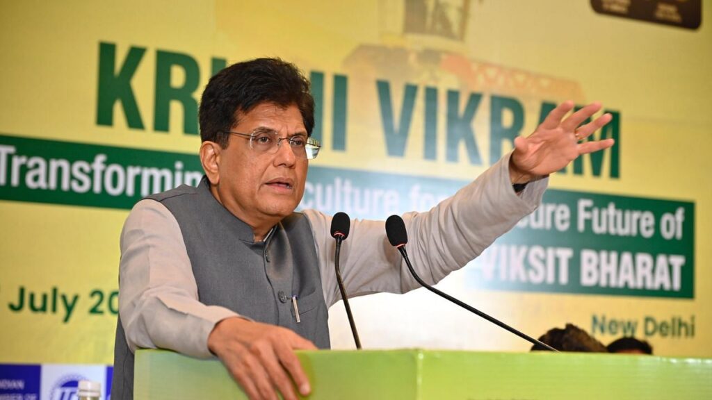 कृषि निर्यात स्मार्ट तकनीक, प्रसंस्करण और ब्रांडिंग के साथ 20 लाख करोड़ रुपये तक बढ़ सकता है: Piyush Goyal