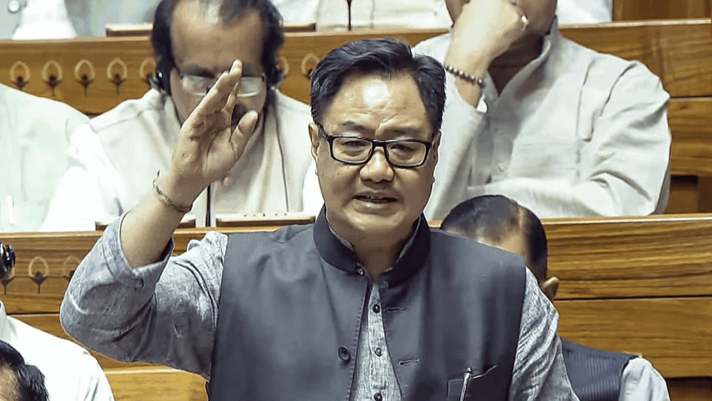 केंद्रीय मंत्री रिजिजू कहते हैं