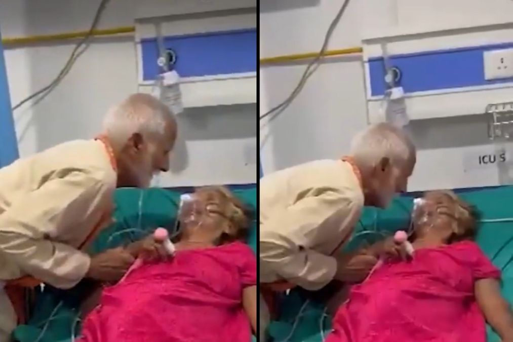 भोजपुर वायरल वीडियो: बुजुर्ग पति की भक्ति के रूप में वह अपने आईसीयू को स्वीकार करता है पत्नी के हाथ को ऑनलाइन पिघला देता है, कोई समानांतर नहीं!