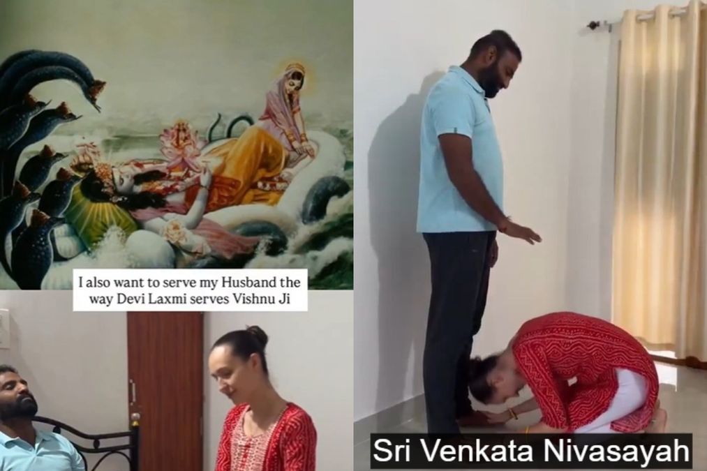 रूसी महिला का वीडियो लक्ष्मी-विशनू से शादी की तुलना वायरल हो जाता है, ट्रिगर फेमिनिस्ट बैकलैश