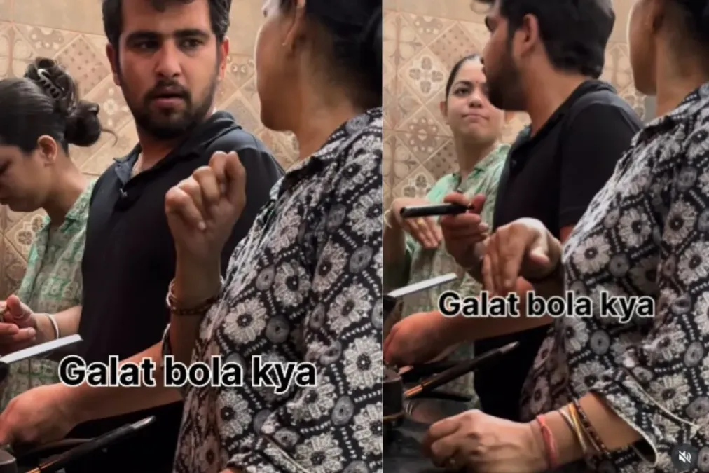 वायरल वीडियो: क्या हुआ जब माँ ने पति-पत्नी की तुलना रोटी एन सब्जी से की, उसके बेटे की प्रतिक्रिया वायरल हो जाती है