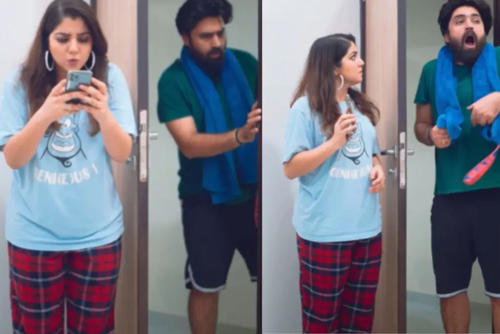 वायरल वीडियो: पति चुपके से पत्नी की अतिरिक्त वैवाहिक बातचीत को सुनता है, उसका सामना करता है, लेकिन इसके कारण वापस चला जाता है ...।