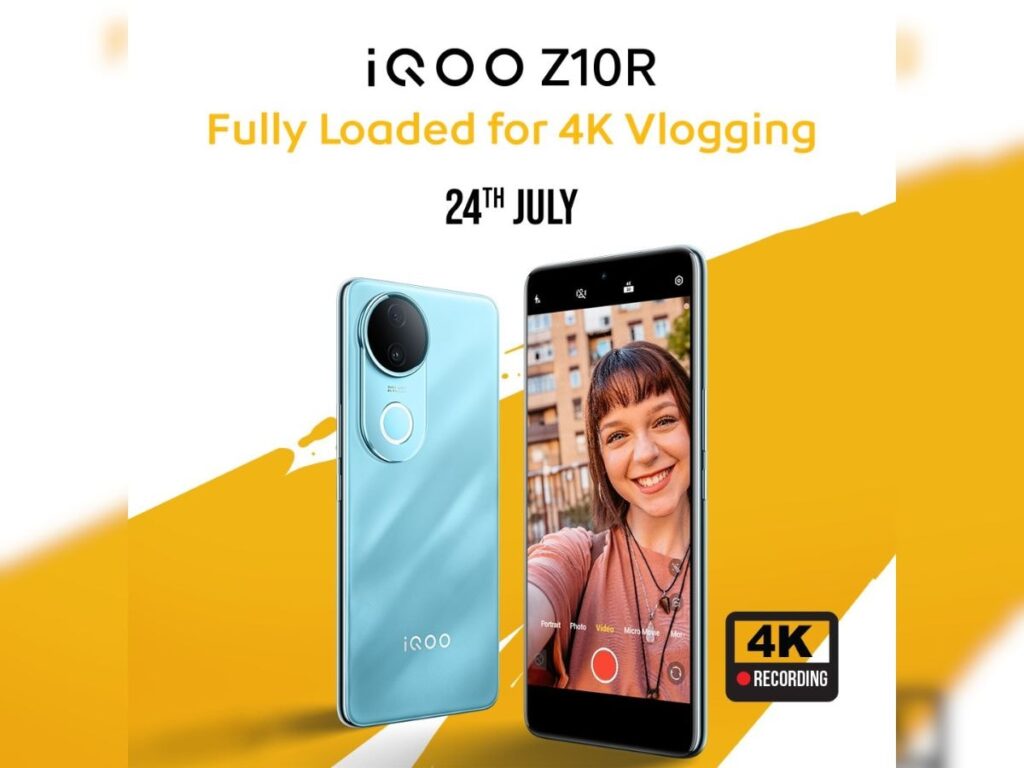 IQOO Z10R INDIA लॉन्च 24 जुलाई के लिए पुष्टि की गई: अपेक्षित चश्मा चेक करें